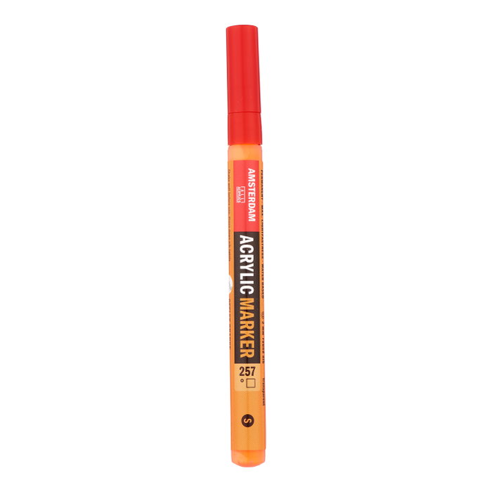 Amsterdam Marqueur Acrylique 2 mm Orange Reflex 257 Amsterdam Marqueur Acrylique 2 mm Orange Reflex 257